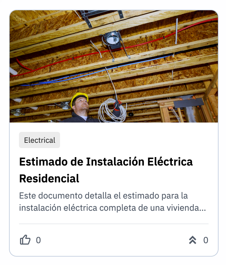 Estimado de instalación eléctrica completa en casa nueva en EE. UU., con costos de materiales, mano de obra y cumplimiento del código NEC.